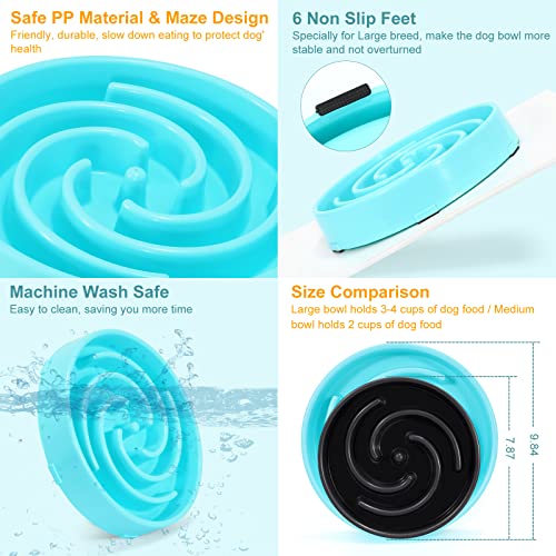 Slow Feeder Large Dog Bowl (Large / B-blue)