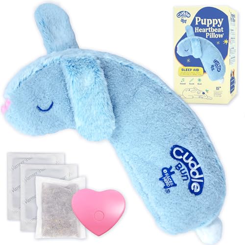 CuddleBun Heartbeat Puppy Toy Sleep Aid (Sky)