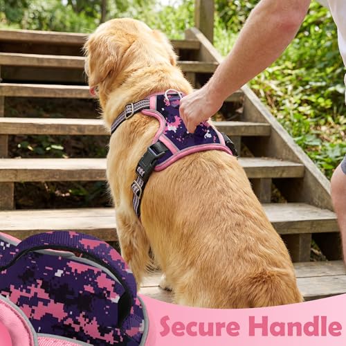Dog Harness No Pull (Mosaic Pink / X-Large)