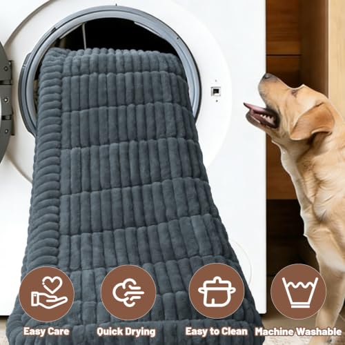 Dog Car Seat Waterproof Bed Cover Back Seat Dark Gray 23.6”x51” (Dark Gray / 23.6”x51”)