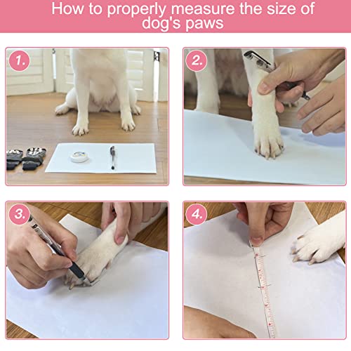 6PCS Anti Slip Dog Socks to Prevent Licking Paws (X-large (6 Count) / Pink)