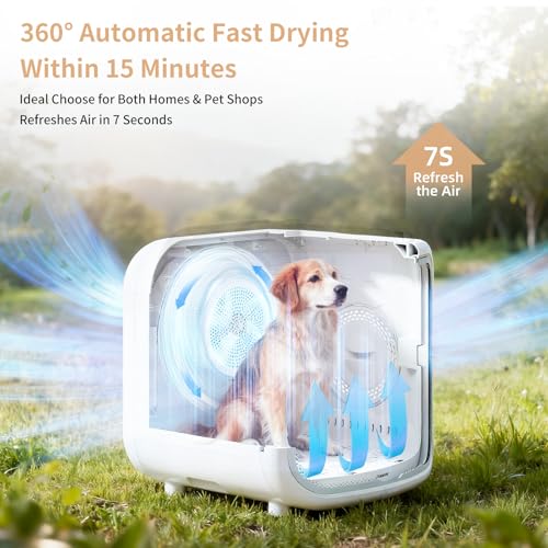 Upgrade 75L Large Automatic Cat Dryer Box