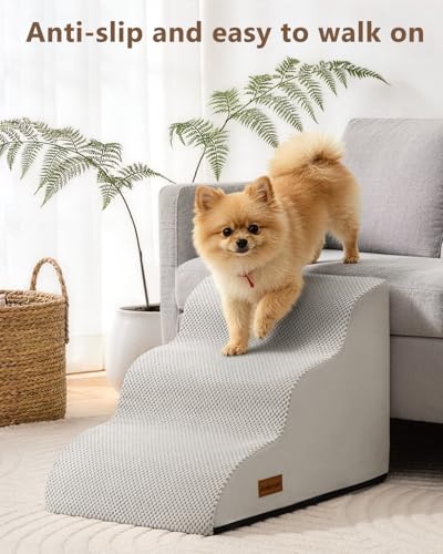 Dog Stairs for Small Dogs (Light grey)