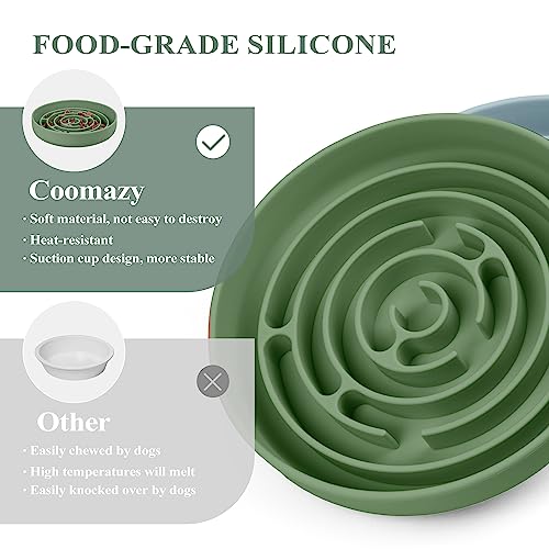 Slow Feeder Dog Bowls (Avocado Green / L)