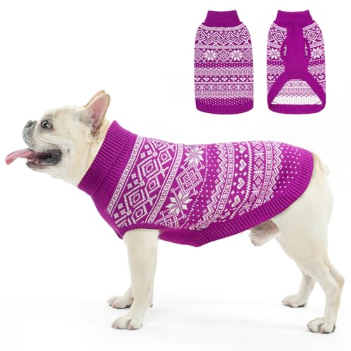 Dog Sweater Argyle (Small/Medium / Purple)
