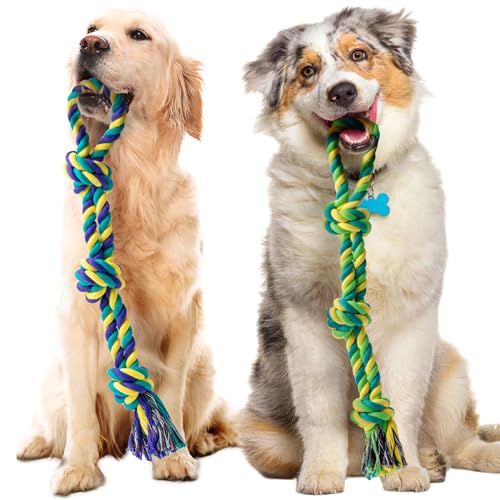 Dog Rope Toy for Medium Dogs (2 Pack-Medium / Medium)