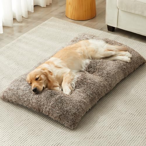 Dog Beds for Large Dogs (Khaki / M(30x21 inch))