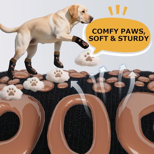Socks for Dogs to Prevent Licking (XXL(Pack of 4))