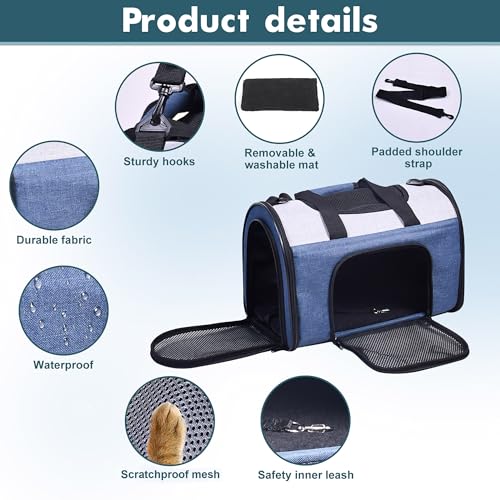 Airline Approved Soft (16.0"L x 10.0"W x 11.0"H / Blue Gray)