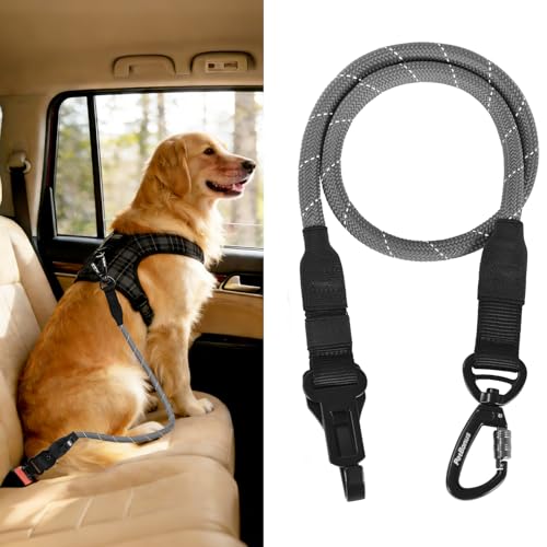 Dog Seat Belt for Car (Grey / 1 Pack)