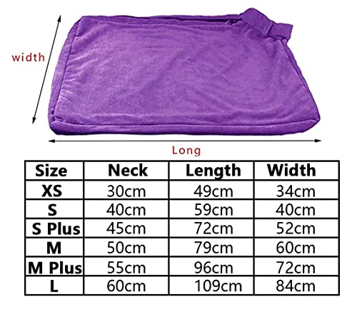 Premium Microfiber Dog Drying Bag (Large / Purple)