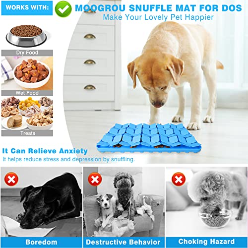 Snuffle Mat for Dogs (M-8"X13" / Blue-M)