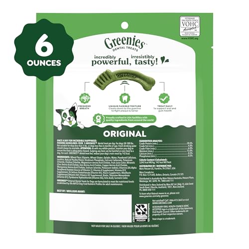 Large Natural Dental Dog Treats (4 Count (Pack of 1))
