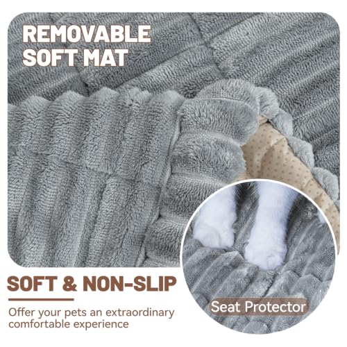 Dog Car Seat Waterproof Bed Cover Back Seat Light Grey 23.6”x51” (Light Grey / 23.6”x51”)