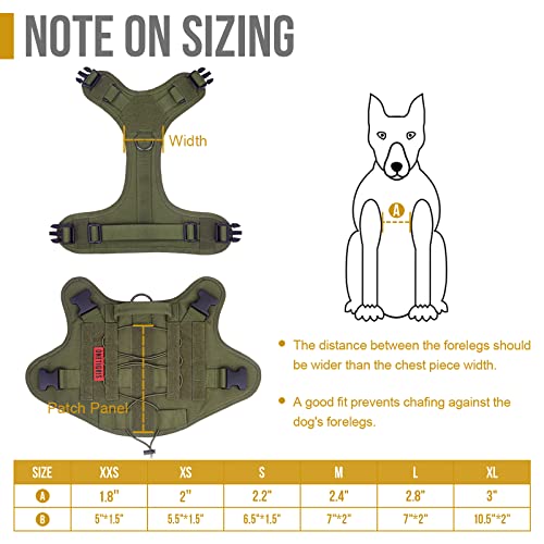 Tactical Dog Harness (Large / Green)
