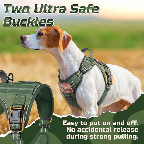 Tactical Dog Harness for X (Green / X-Large)