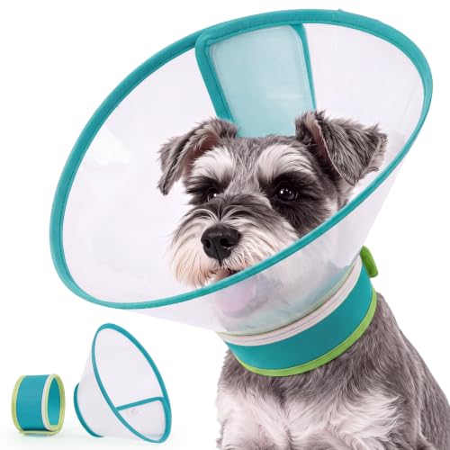 Dog Cone Collar to Stop Licking (Green / S)