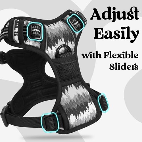 Dog Harness for Large (Large / Mountain Black)