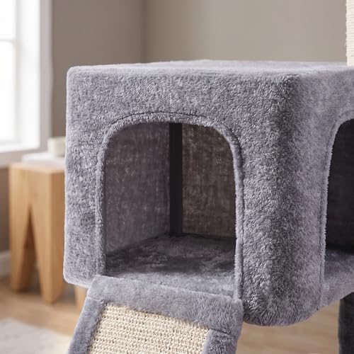 32" Cat Tree for Indoor Cats (Grey / 32'')
