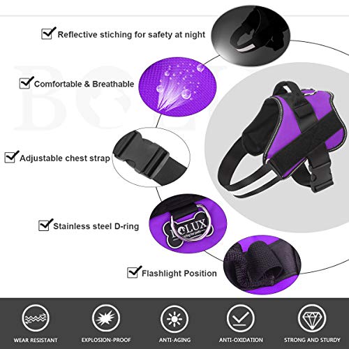 Dog Harness No (Medium (Pack of 1) / Purple)