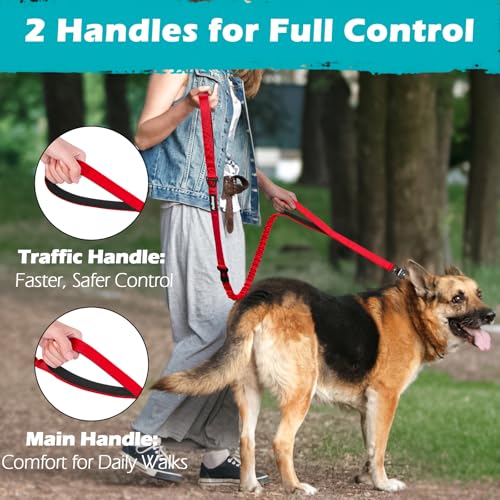 Heavy Duty Tactical Dog Leash (Red)