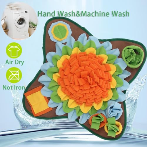 Dogs Snuffle Mat Pet Feeding Mats Puppy Sniffing Pad (Orange)
