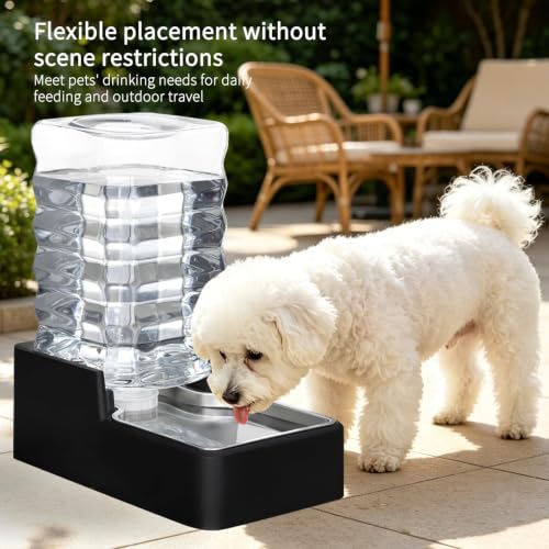 8L Dog Water Dispenser (Black without Filter / 8L)