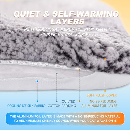 Self Warming Cat Bed (Gray / 18"x24")