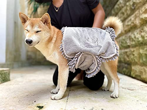 Quick Dry Towel for Dogs (Cool Grey)