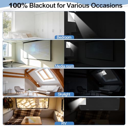 100% Magnetic Black Out Window Cover 𝟏𝟏𝟖" 𝐱 𝟓𝟖" Blackout Blinds No Drill (118" X 58")