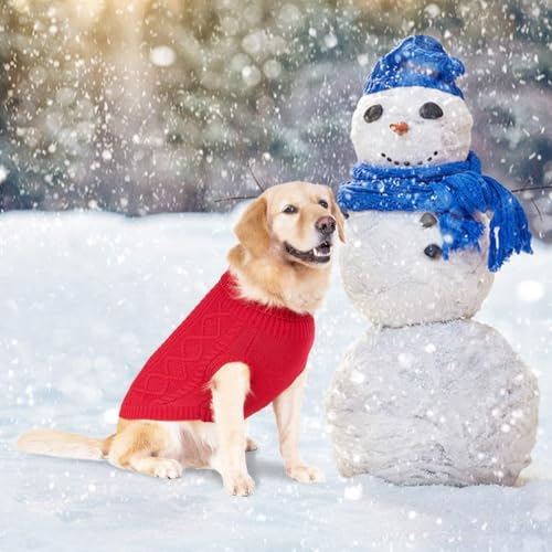 Dog Sweater for Medium Large Dogs (Red / Medium/Large)