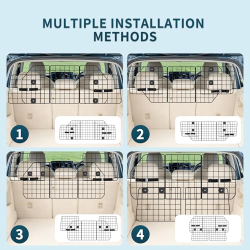 Dog Car Barrier for SUVs (64.5 Inch [Triple Folding])