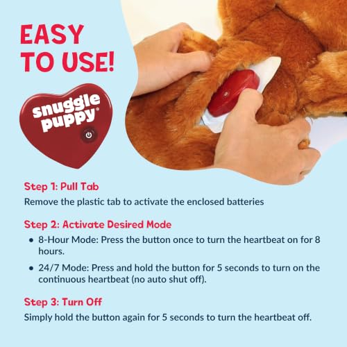 Snuggle Puppy Heartbeat Toy (Golden / 1 Count (Pack of 1))