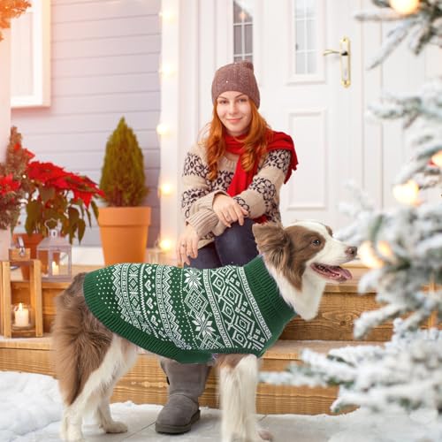 Dog Sweater Argyle (XX-Small / Green)
