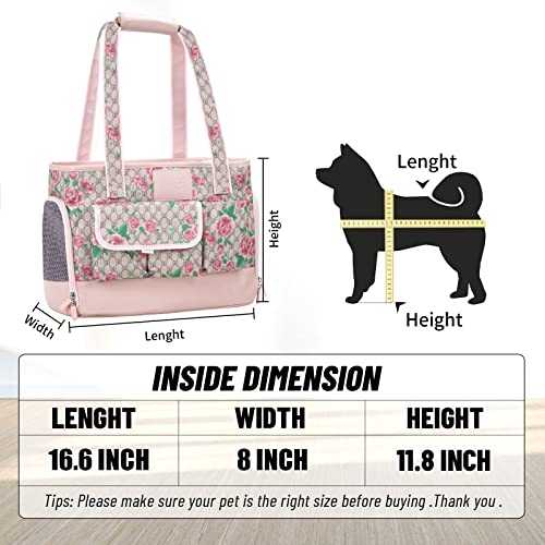 Dog Carrier Cat Carrier (Flower Pattern)