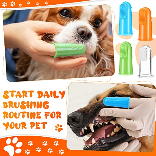 80 Pack Bulk Dog Finger Toothbrushes