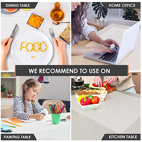 Oversize Silicone Table Placemat (03-translucent / 23.6"L x 15.7"W)