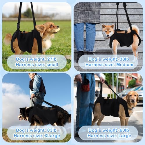 Dog Carry Sling Emergency Backpack Dog Lift Harness (XL)