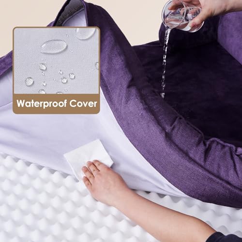 Orthopedic Dog Beds Large Sized Dog (Purple / 41.0"l X 27.0"w X 6.5"th)