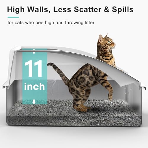 Stainless Steel Litter Box (Silver Grey / X-Large)