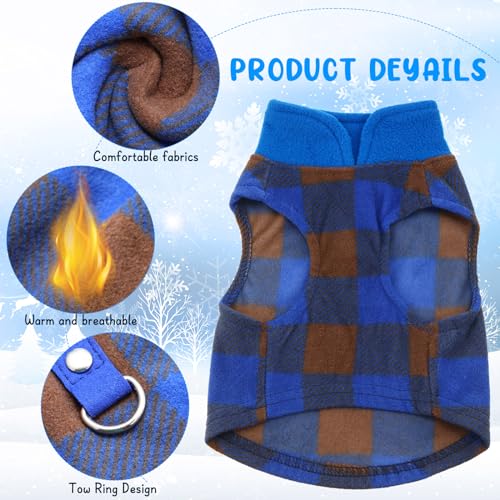 10 Pack X Large Dog Sweater Fleece Pet Dog Plaid Clothes Winter (X-L / Bright)