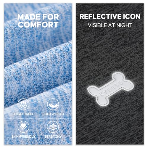2Pack Dog Shirt for Small Dogs Sun Protection Tank Top for Summer (Medium (7-13lbs) / 3# 2Pack (Light Blue+Grey))