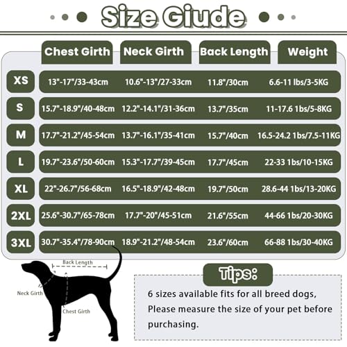 Dog Anxiety Vest with Hoodie (Large / Army Green)