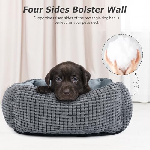 Dog Bed for Large (Grey / XL(35’’x 25’’x 9’'))