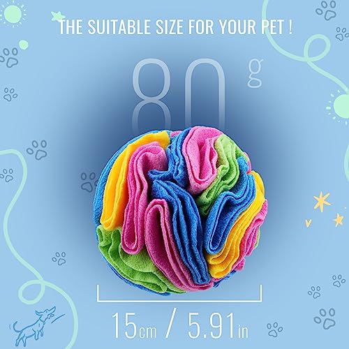 Pet Snuffle Ball (New rainbow color / 15cm)