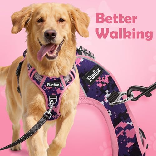 Dog Harness No Pull (Mosaic Pink / Small)