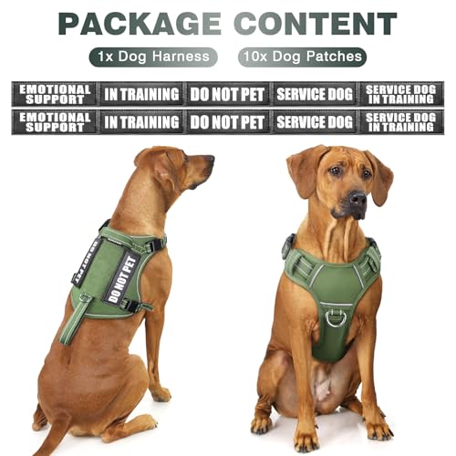 Tactical Dog Harness (X-Large / Green)