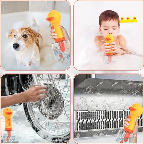 Electric Dog Soap Dispenser with Brush Dog & Cat Bathing (400ml Duck)
