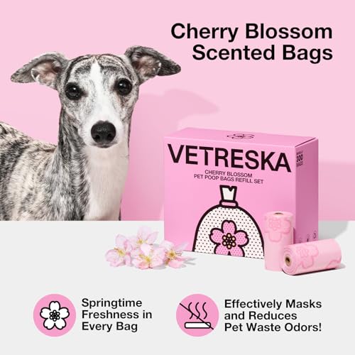 Cherry Blossom Scented Dog Poop Bags (Cherry Blossom / 1 Count (Pack of 300))