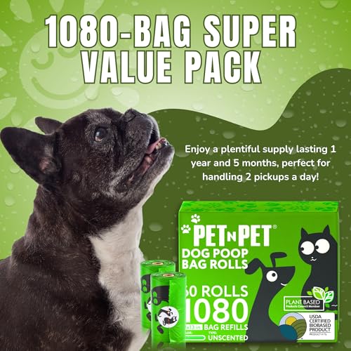 Poop Bags for Dogs (Pea Green - Unscented)